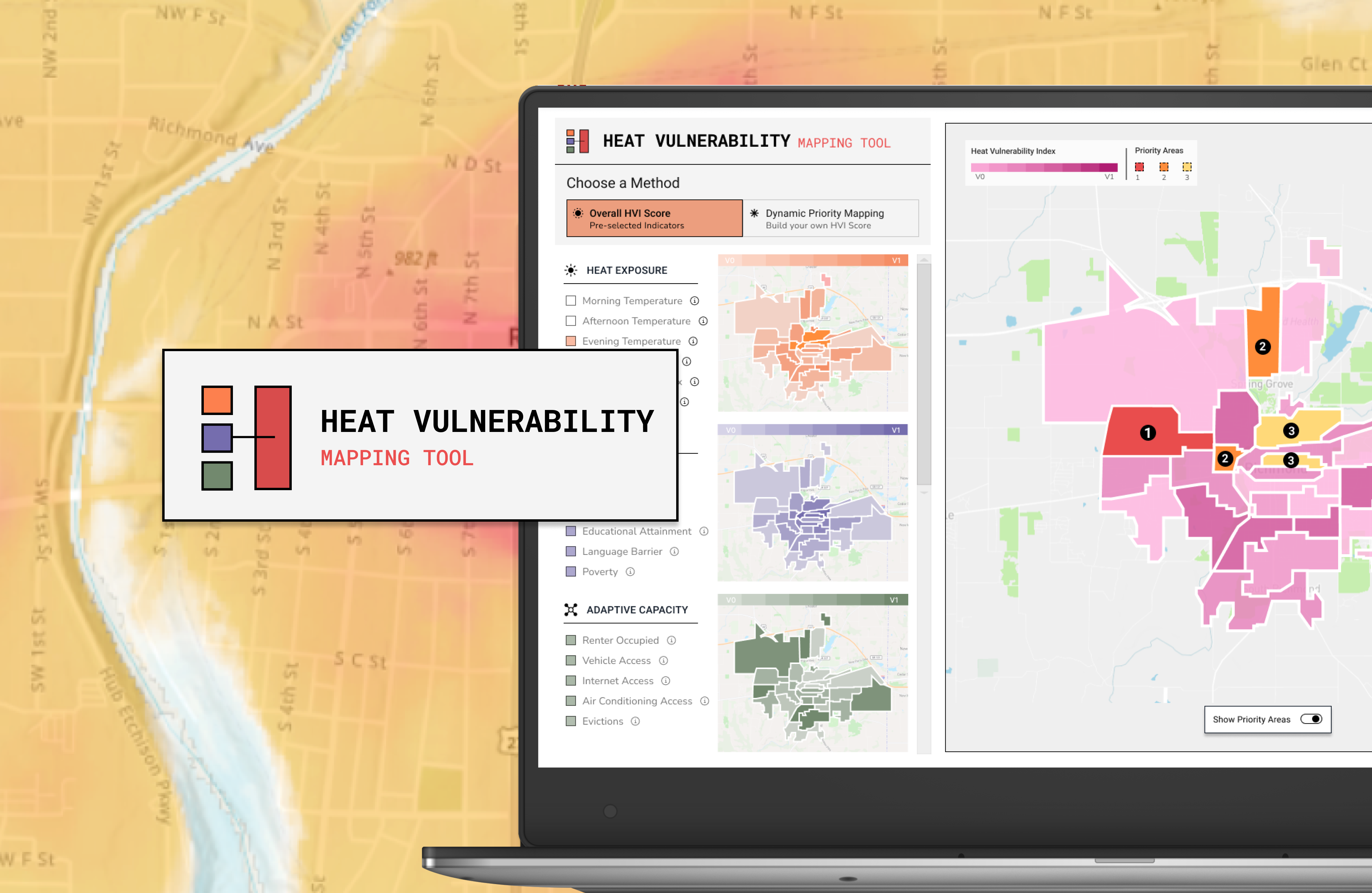 Heat vulnerability mapping tool